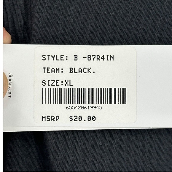 Adidas Youth Girls Climalite Ultimate V-Neck Short Sleeve Tee Black Size XL - Picture 7 of 11